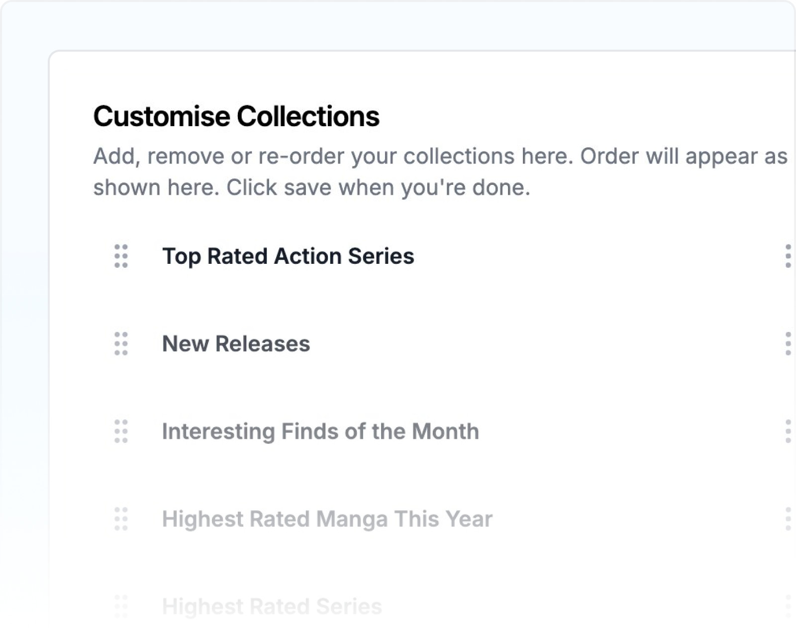 More features